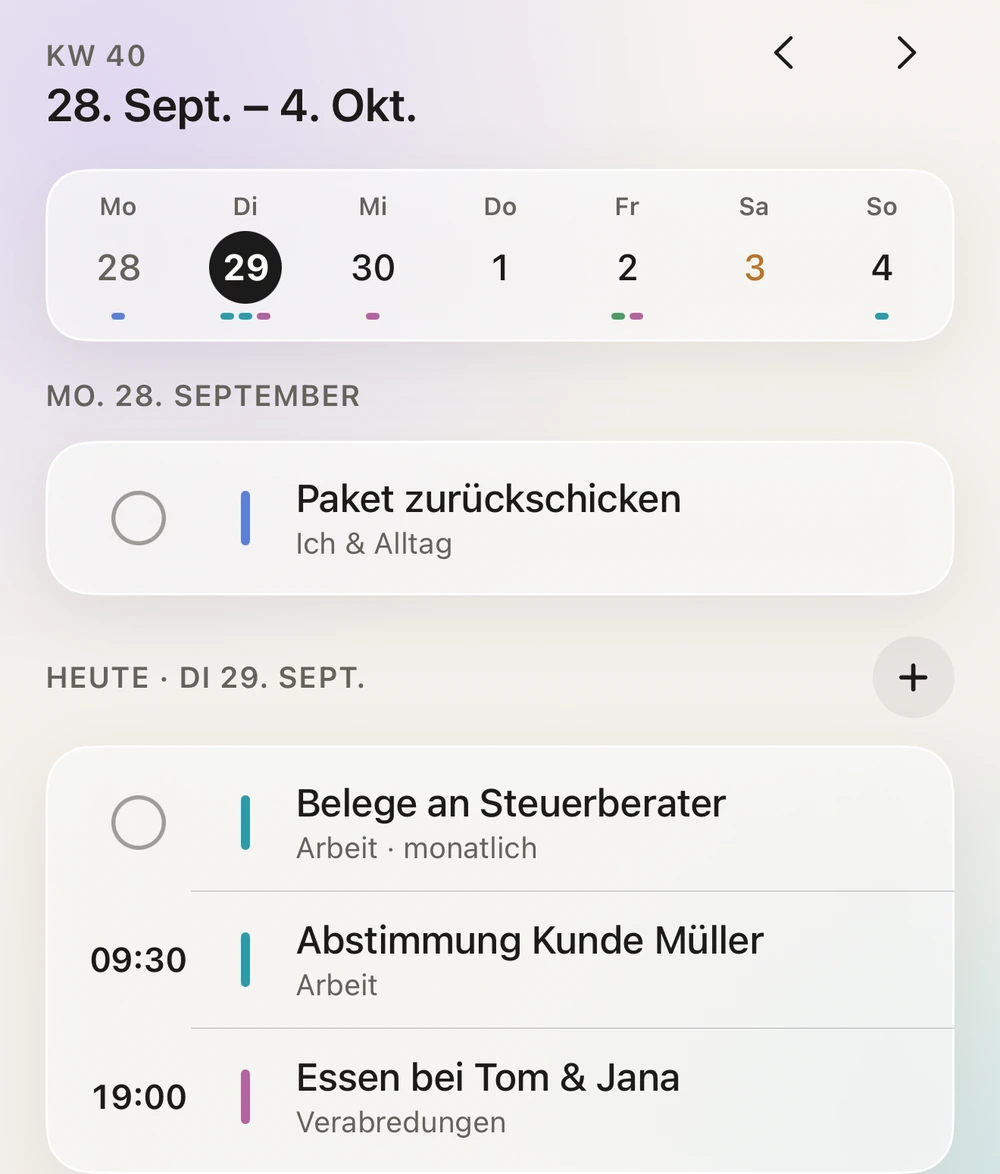 Wochenansicht